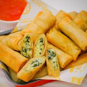 ほうれん草＆チーズの揚げ春巻き