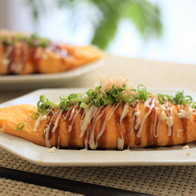 キャベツたっぷりとんぺい焼き