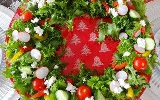 クリスマスリースサラダ