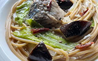 フライパン一つでスーパー簡単♪ 塩麹スープパスタ