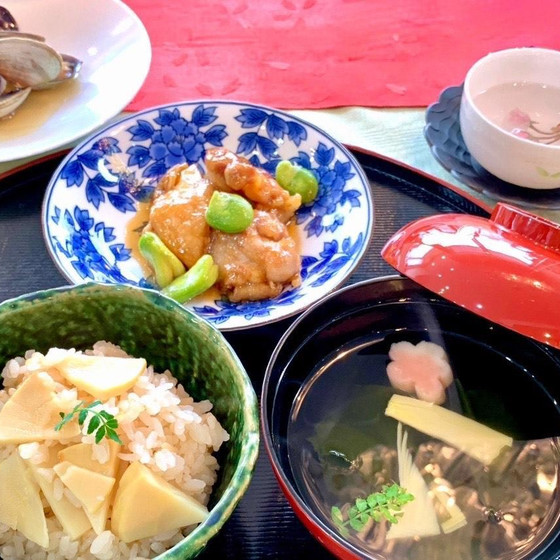 日本料理「春の旬を味合うお花見御膳」