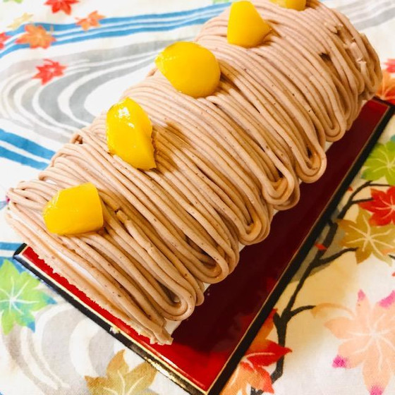 イタリア🇮🇹栗のロールケーキ