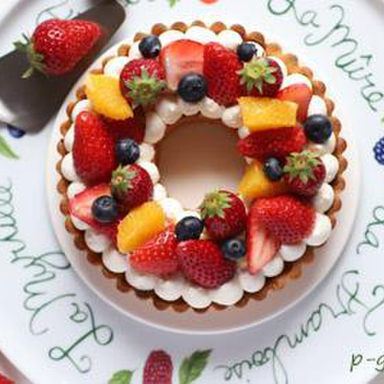 おうちで楽しむケーキ、今年はかわいいリースタルト🎄