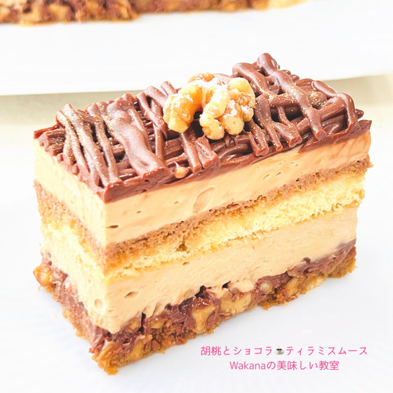 断面はこんな感じです。アイスケーキとして食べても美味。