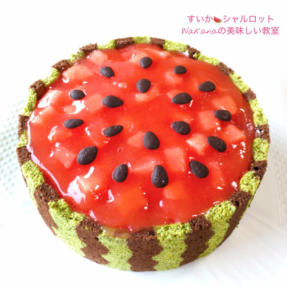 スイカのシマシマと種も美味しくいただけます♪