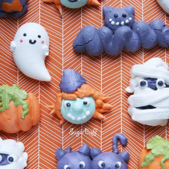 ハロウィーン　メレンゲクッキー　単発レッスン