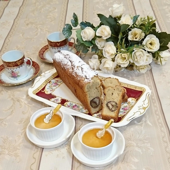 はじめてのお菓子作り　栗のケークと塩キャラメルプディング