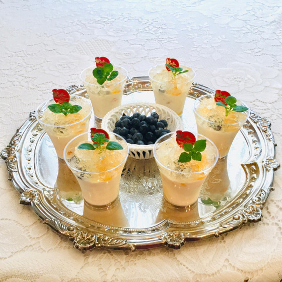はじめてのお菓子作り　ホワイトチョコとオレンジのババロア