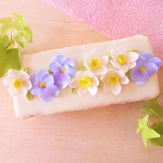 春のフラワーケーキ