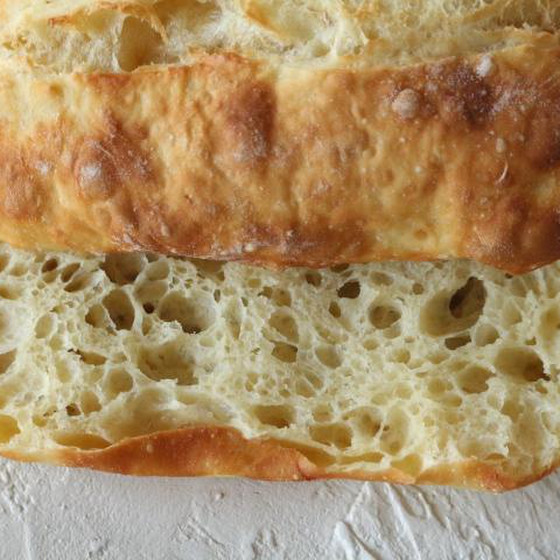 ボールでこねるだけの「チャバタ」