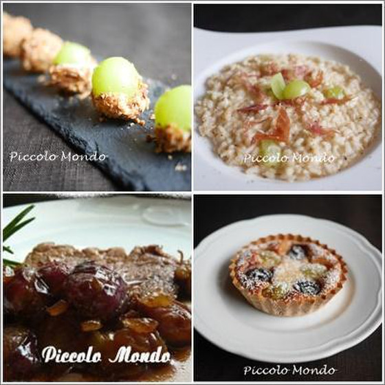 【オンラインレッスン】葡萄尽くしのイタリア料理＆ドルチェ-A