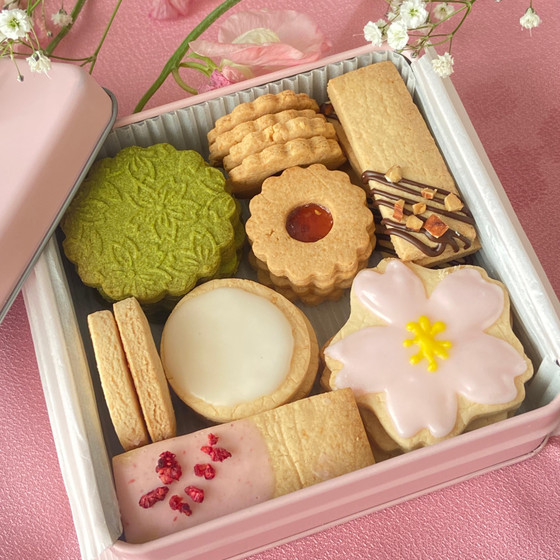 ３月のお菓子レッスン　「米粉で作る 春のクッキー缶」