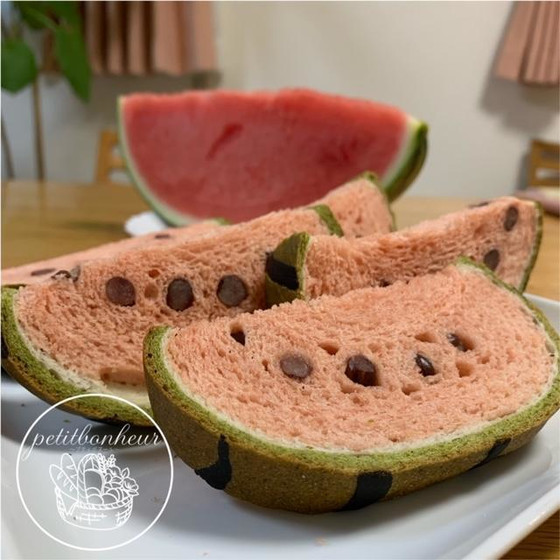 型なしdeco食パン★すいか★