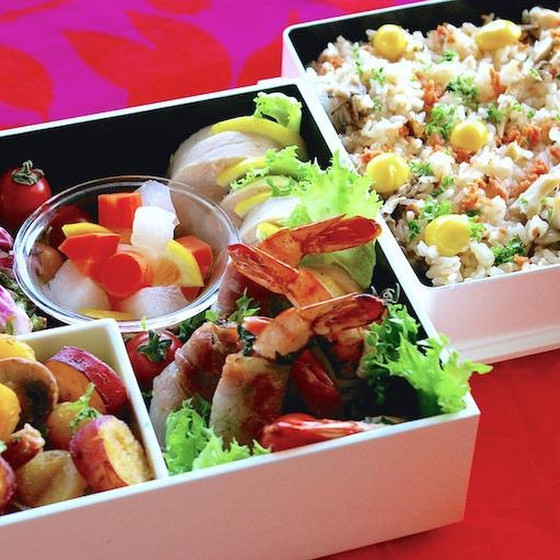 エムズC　秋の行楽弁当　鶏ハムもマスターしましょう　　