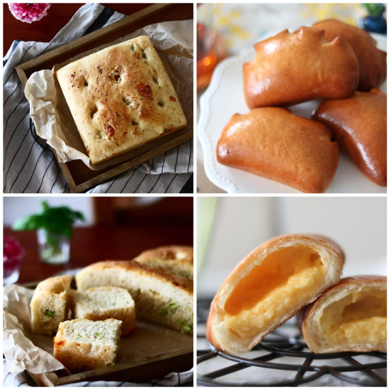 岐阜の名産枝豆を使用したパンと大人気のクリームパン。