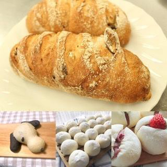 いちじくくるみ　スヌーピパン、白パンアレンジ ワムパン教室