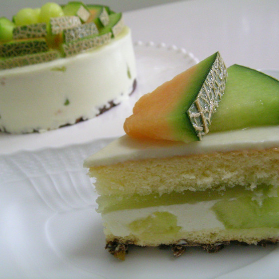 S メロンのショコラムース / 甘夏のカップケーキ