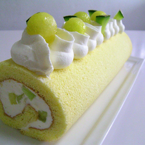 プライベート　 メロンのロールケーキ