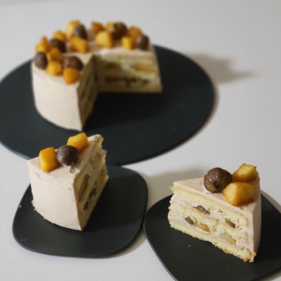 S　栗とキャラメル林檎のショートケーキ / メレンゲクッキーショコラ