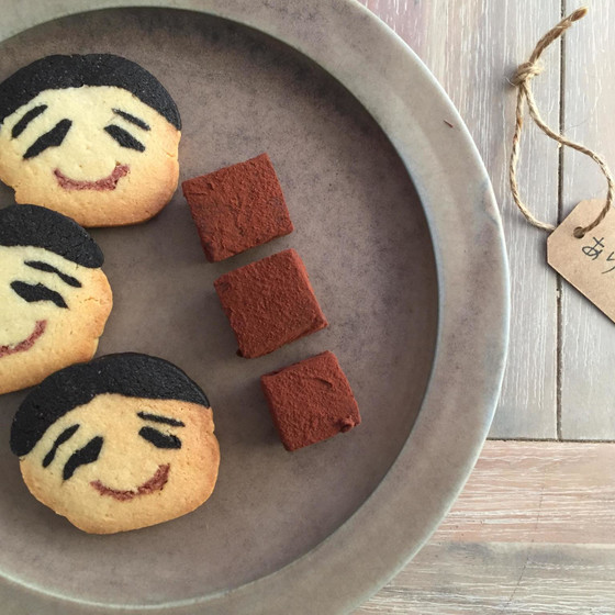 kidsバレンタイン  似顔絵クッキー&生チョコ