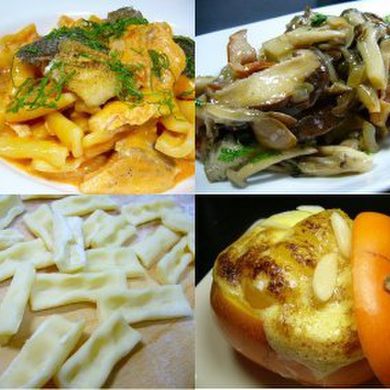 大人気！　秋鮭のトマトクリームパスタ　