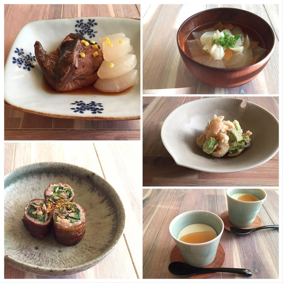 旬のゆり根と料亭みたいなぶり大根 冬和食レッスン 元町有り