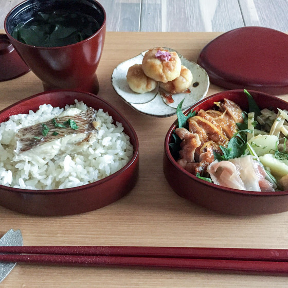 ふっくら鯛飯 春の弁当御膳レッスン