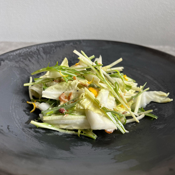 白菜と水菜の中華サラダ