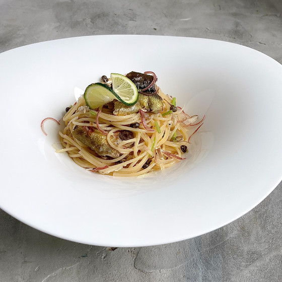 鮎のオイルパスタ:ニンニク不使用。わが家の夏定番パスタ