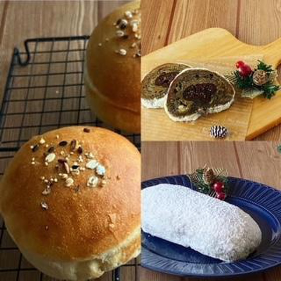 酒種酵母で焼く『紅茶のシュトレンとバーガー・バンズ』