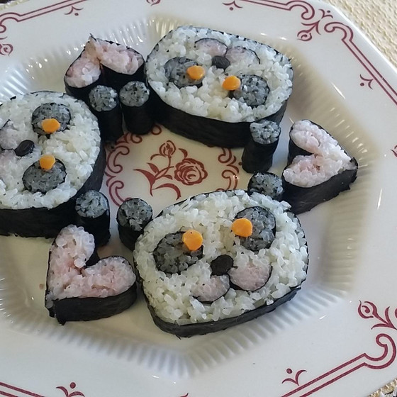 飾り巻き寿司　親子自宅レッスン