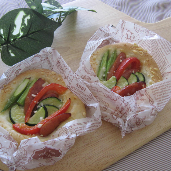7月限定お楽しみクラス　夏野菜のフォカッチャ