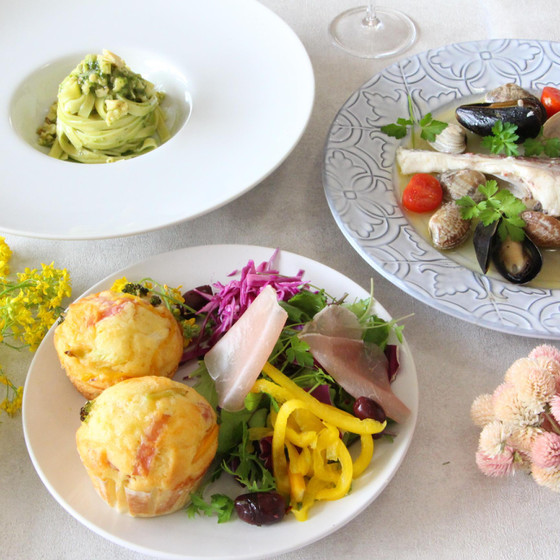 春の食材を使ったイタリアン