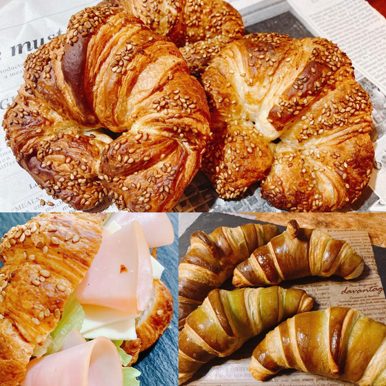 ピスタチオクロワッサン＆プレッツェルクロワッサン