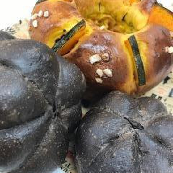 スイートパンプキンリングとジャックランタンコロッケサンド