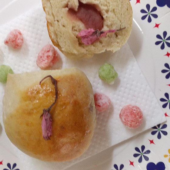 *お豆腐さくらあんぱん