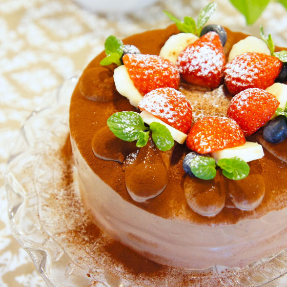 チョコのクリスマスケーキ