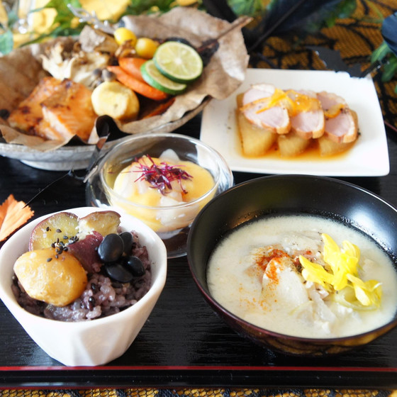 普段のお料理が『ハロウィン風』に💕 ちょっと気取った和食レッスン