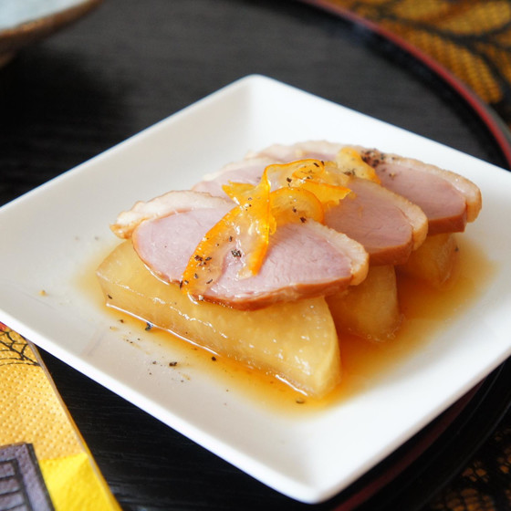 鴨扱いを学びましょう〜♬オレンジ味が美味しいです