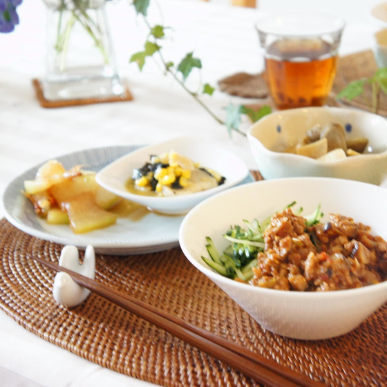 夏のリクエストレッスン❣️『じゃじゃ麺&桃のシャルロット』