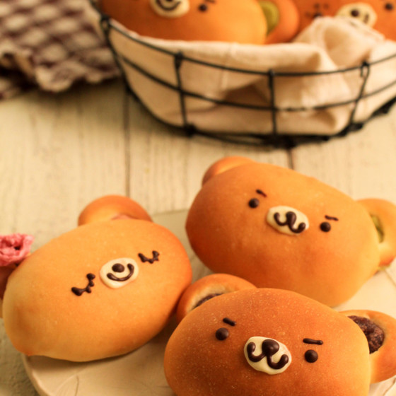 単発オンラインレッスン『3色あんくま♪』材料付き