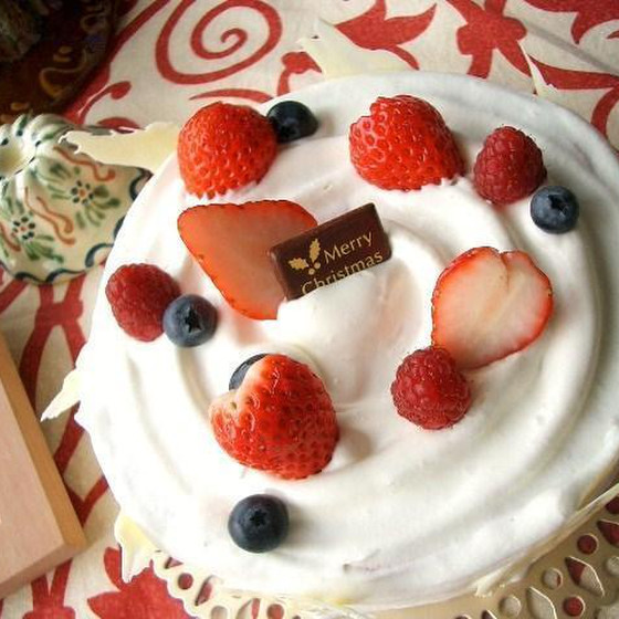 ロールケーキ？♥ベリーのクリスマスケーキ♥