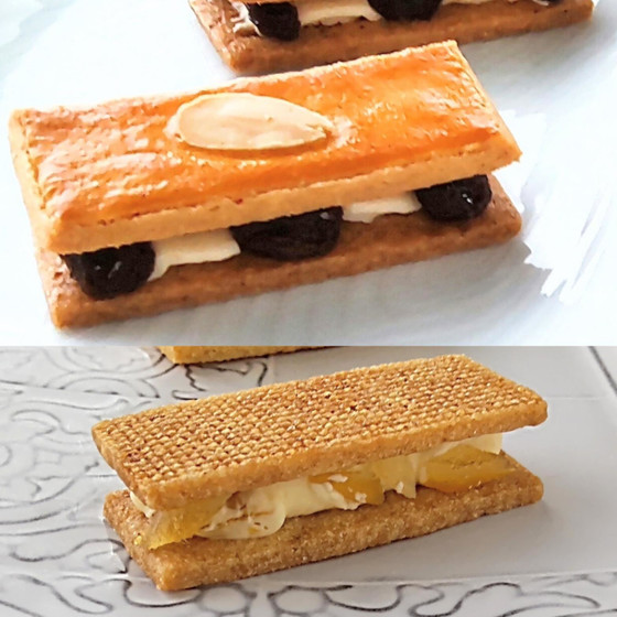バターサンド2種♥サブレとバタークリームの基本　(瀬戸内レモンバターサンドとラム酒香るレーズンバター）