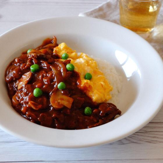 アメリカンポークも試食出来る♪洋食屋さんメニュー♪ふわふわ卵のハヤシライスや10品目のミネストローネなど　全4品