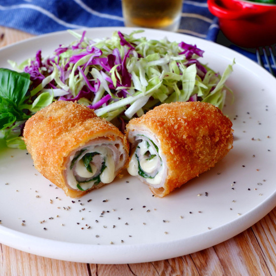 ハーブを楽しもう！大葉のリゾットやバジルのロールカツレツ　前菜からデザートまで全4品