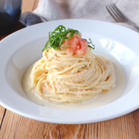 冷製たらこクリームパスタ