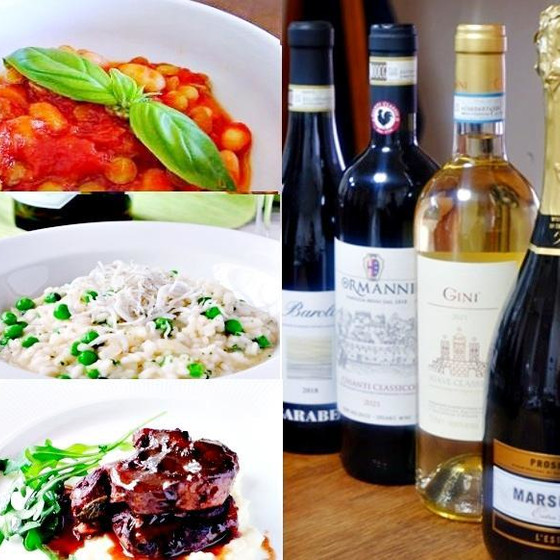 ワインと料理のペアリンが楽しい！イタリアワインを飲み比べてちょっとワインに詳しくなれるレッスン