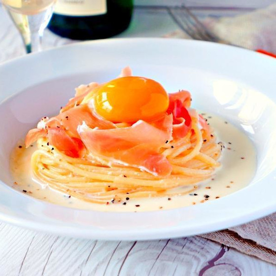 どんな味が楽しみ！冷たいカルボナーラ