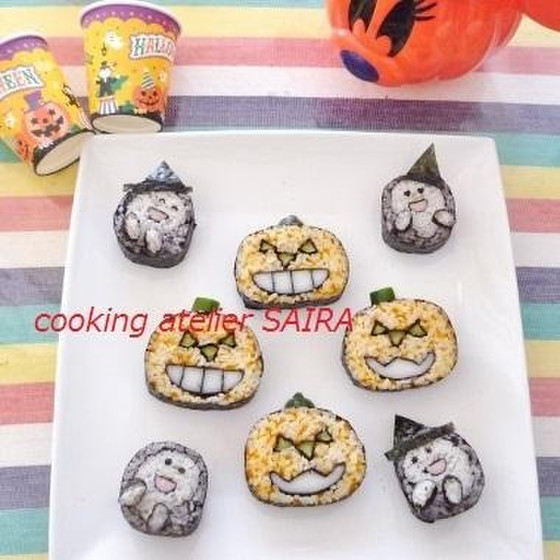 ハロウィン飾巻き～ジャックオーランタンと可愛いゴースト