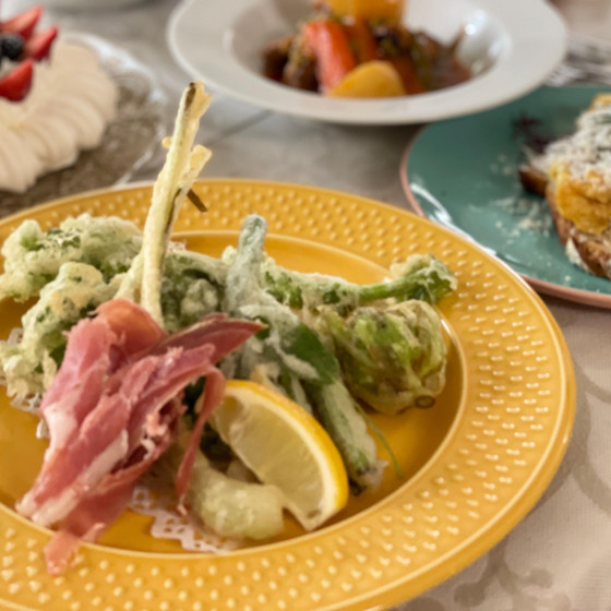 春野菜のフリットミスト＆新玉ねぎとしらすのふわふわオムレツ2品